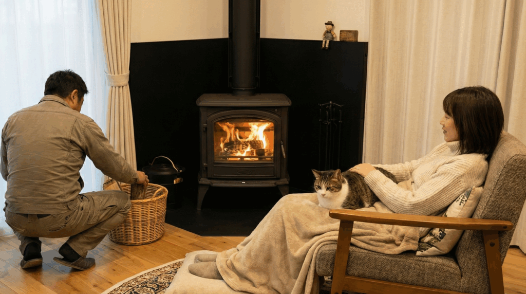 理想と現実？笑って共感！『薪ストーブあるある川柳』