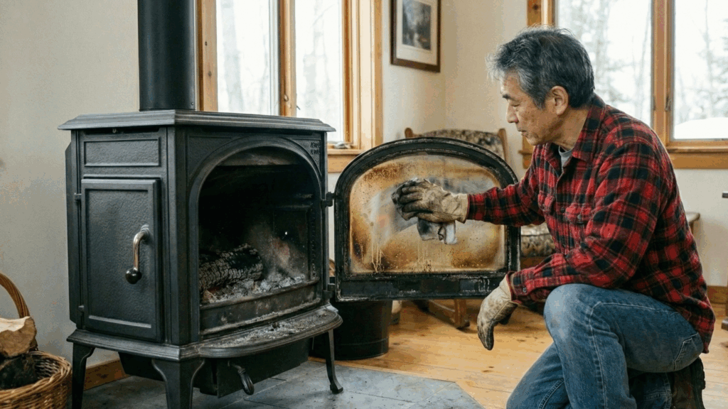 曇ったガラスもピカピカに！薪ストーブのガラス掃除、基本と裏ワザ