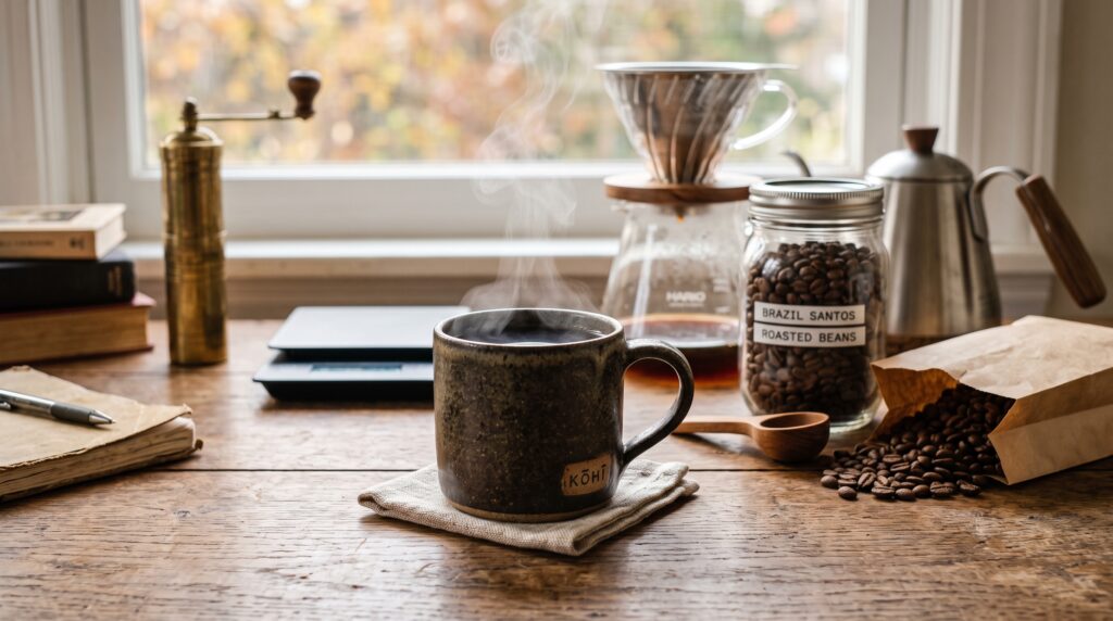 薪ストーブで極上の「コーヒー自家焙煎」を